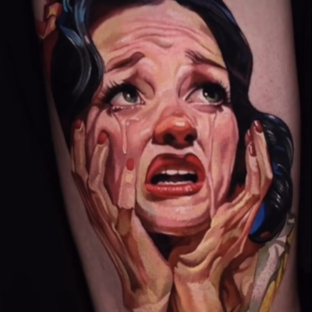 Detaljrik realism-tatuering av Tymur Denysenko, Zoi Tattoo House Malmö